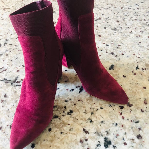 STEVE MADDEN RICHTER BOOTIE - 7.5 MAROON - Picture 6 of 7